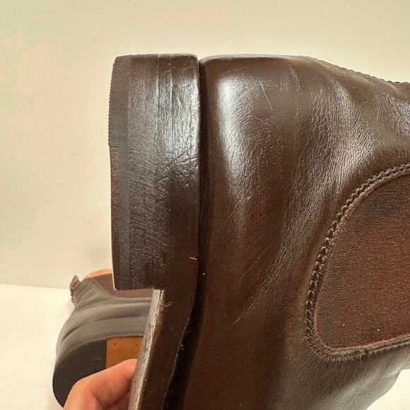 NEW HEELS R. M. Williams VTG Craftsman Chelsea Boot Chestnut Leather UK 8 / US 9 - Picture 14 of 14